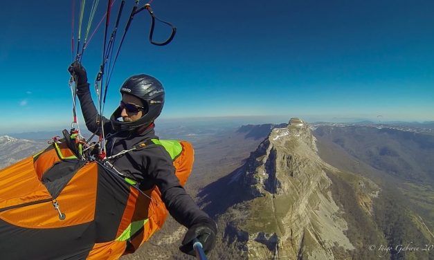 Iñigo Gabiria, en la que fue su travesía en solitario por el Pirineo.