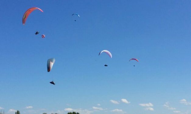 Primera Manga del Campeonato de España de Parapente en Piedrahita 2014