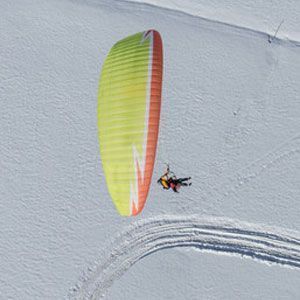 Paramontaña en el Montblanc