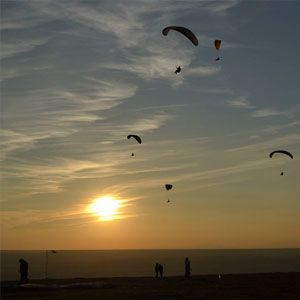 Paramotores para grabar planos aéreos